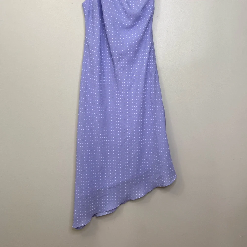 Reitmans Lilac One-Shoulder Polkadot Dress - Picture 5 of 12